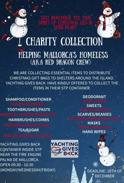 Poster for a Christmas charity collection