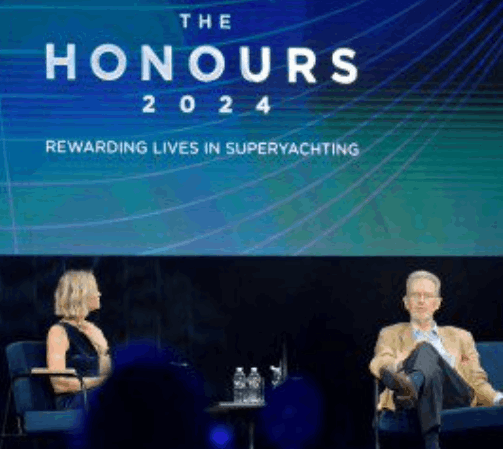 Piles of donations inside a church