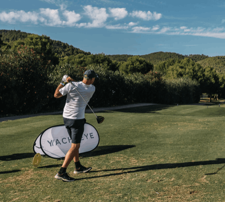  A woman offering a bag of donations